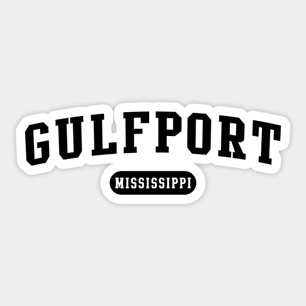 Gulfport, MS Sticker by Novel_Designs